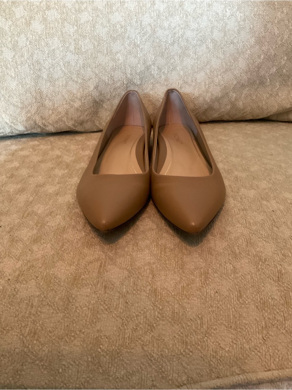 Vionic Pointed-Toe Flats in Light Brown - Picture 2 of 6